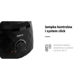 Podgrzewacz wosku iWax Diamond 400 ml 100W Juodos spalvos
