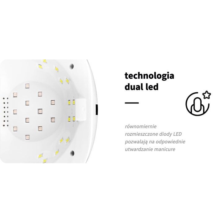 UV dvigubas LED švytėjimas S1 168W sidabrinis