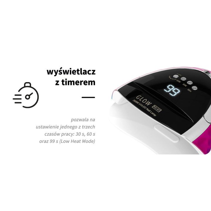 LED švytėjimo UV lempa YC57 RN mėlyna rožinė 268W
