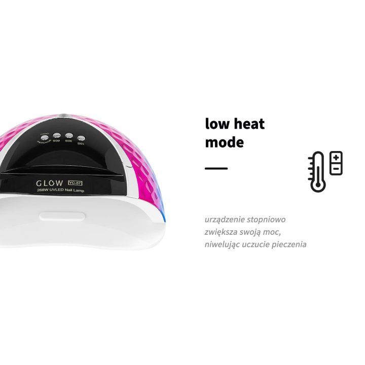 LED švytėjimo UV lempa YC57 RN mėlyna rožinė 268W