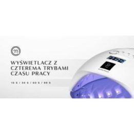 OCHO NAILS X13 UV LED lempa 65W balta su veidrodiniu dugnu