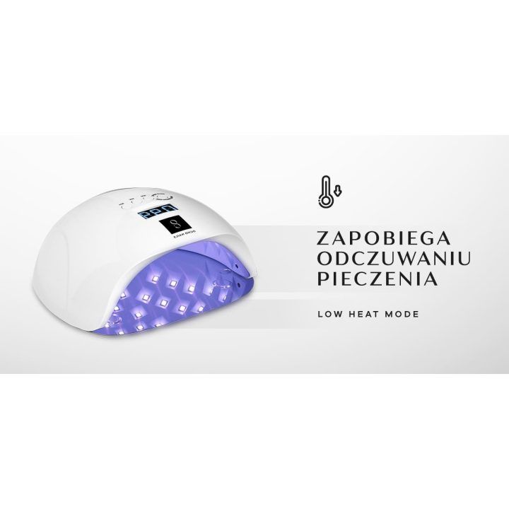 OCHO NAILS X13 UV LED lempa 65W balta su veidrodiniu dugnu