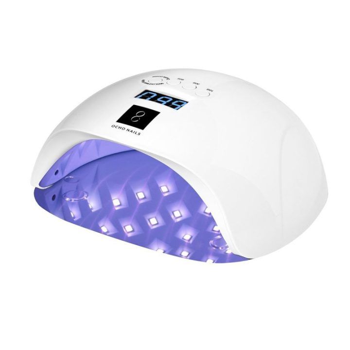 OCHO NAILS X13 UV LED lempa 65W balta su veidrodiniu dugnu