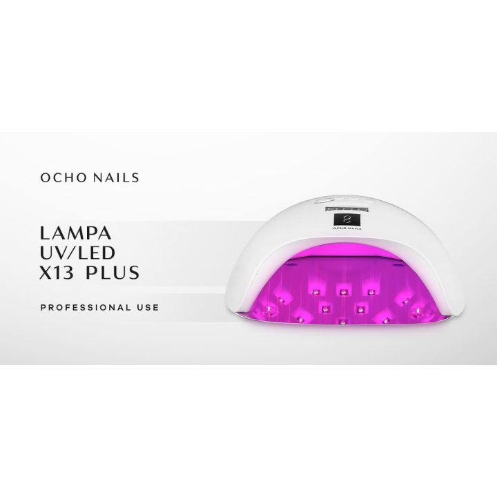OCHO NAILS X13 65W plius balta LED UV lempa su veidrodiniu dugnu