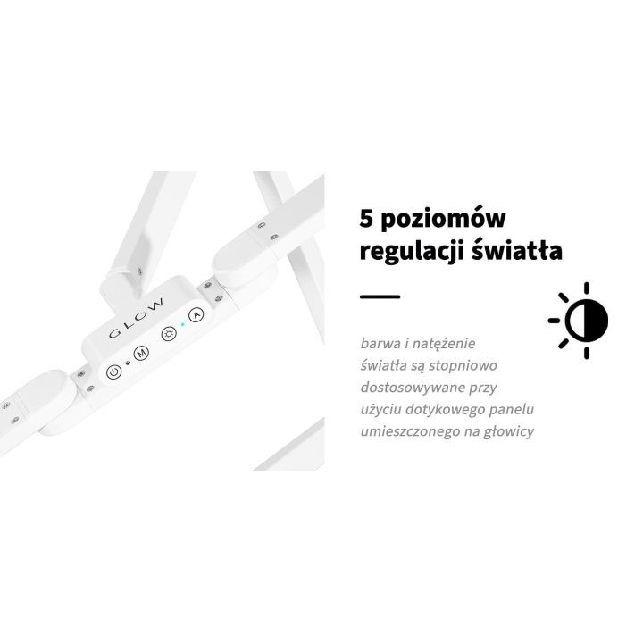 Stalo manikiūro lempa Glow L04 balta