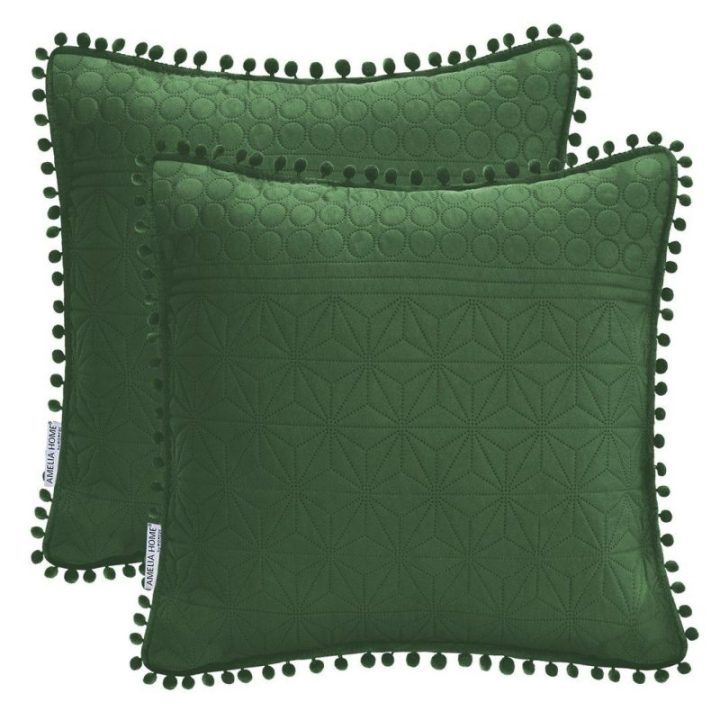 Pagalvės užvalkalas 45 × 45 cm AH BOTTLEGREEN