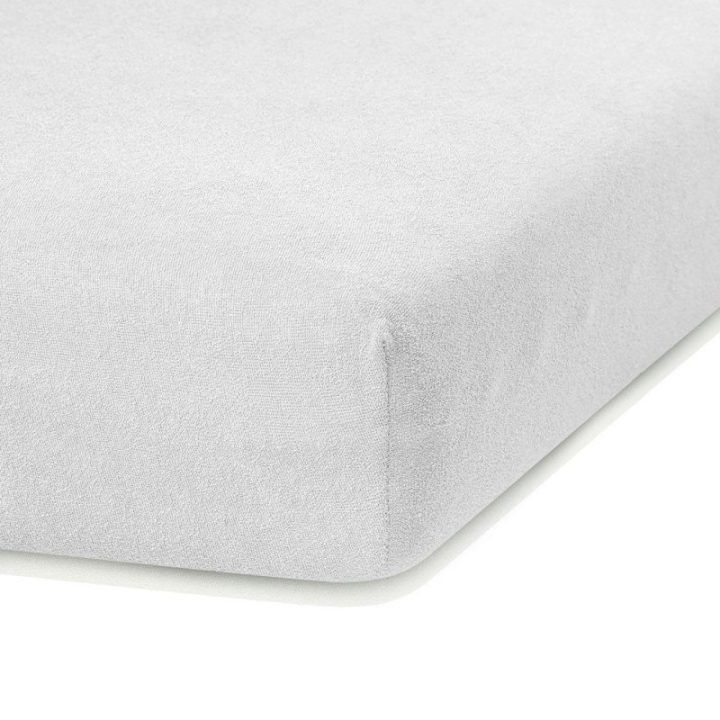 Paklodė su guma balta 100–120×200+30 AH RUBY