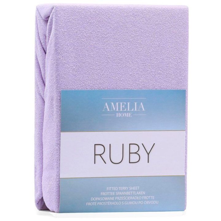 Paklodė su guma 140-160x200+30 šviesiai violetinė AH RUBY