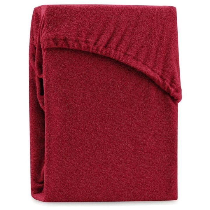 Paklodė su guma 200–220x200+30 tamsiai raudona AH RUBY