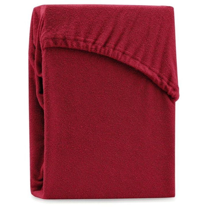 Paklodė su guma 200–220x200+30 tamsiai raudona AH RUBY