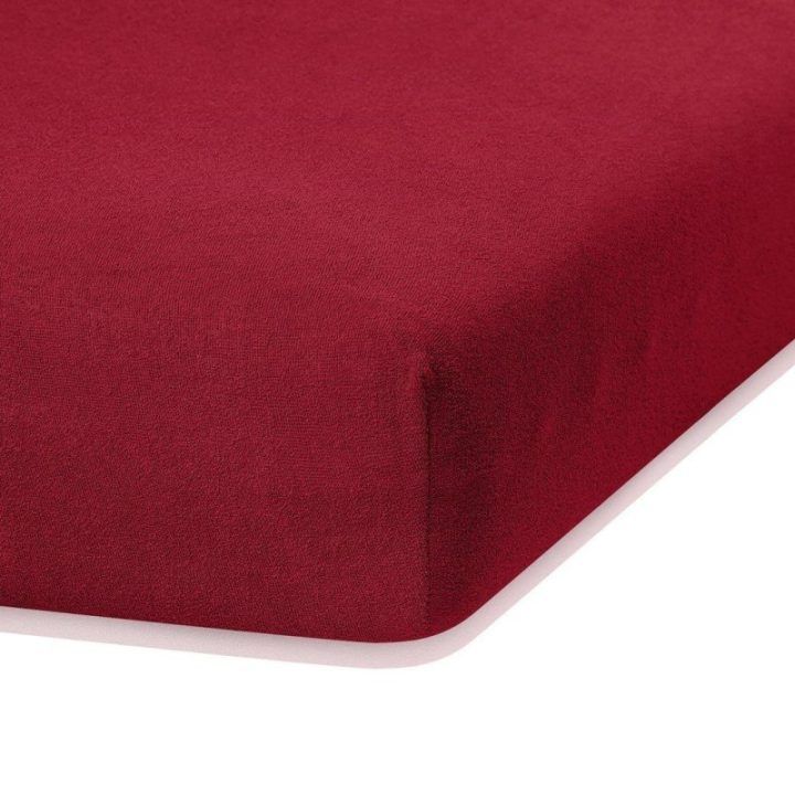 Paklodė su guma 120–140x200+30 tamsiai raudona AH Ruby