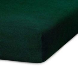 Paklodė su guma 140–160x200+30 cm butelių žalia AH RUBY