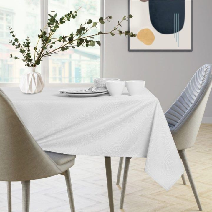 Balta stačiakampė staltiesė 30 x 140 cm AH Gaia Market