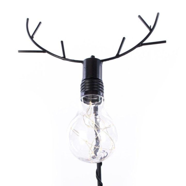 LED dekoracija SARESSA REINDEER BB WWH 15LED