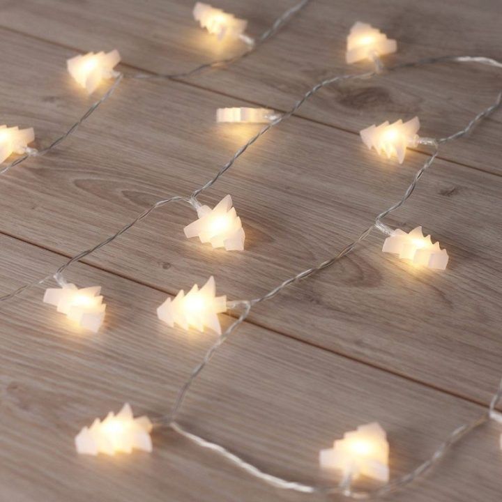LED girlianda Christina, 20 vnt., šiltai baltos spalvos