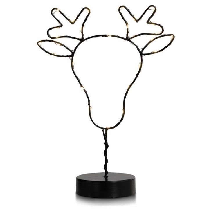 LED dekoracija Luna Reindeer — šiltai balta, 30 LED