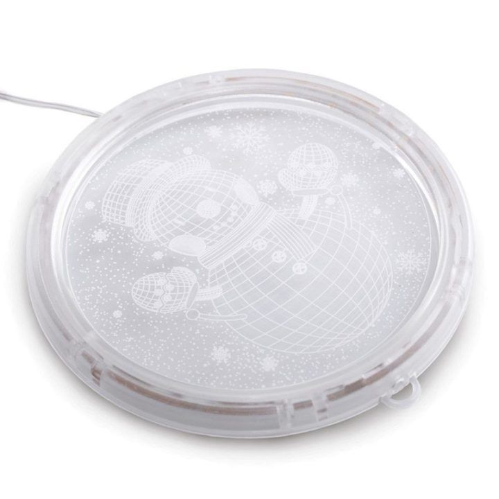 LED vitražas Wintery, apvalus rinkinys 5 vnt.