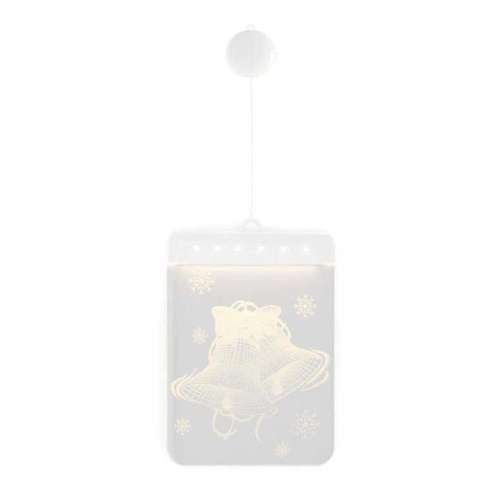 LED vitražas „Jingle Bells“ stačiakampis, 1 vnt.