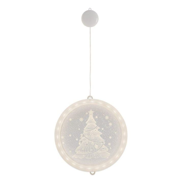 Apvalus LED vitražas CHRISTMASTREE (1 vnt.)