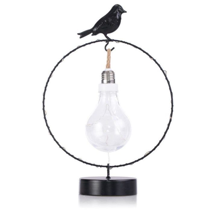 Balta LED dekoracija RIHOR BIRD, 30 LED