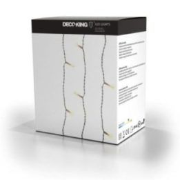 Girlianda LED C ST šiltai balta, 300 LED, 3×3 m