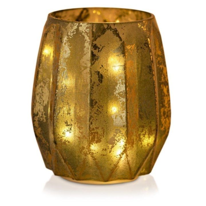 LED dekoracija butelių žalia 12 x 13 cm