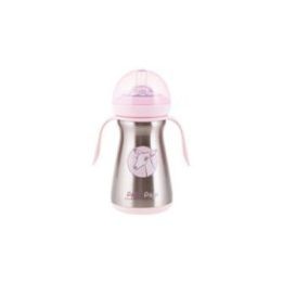 Rožinė termo gertuvė 200 ml Papupapi