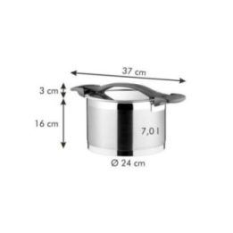Puodas su dangčiu 24 cm, 7,0 l