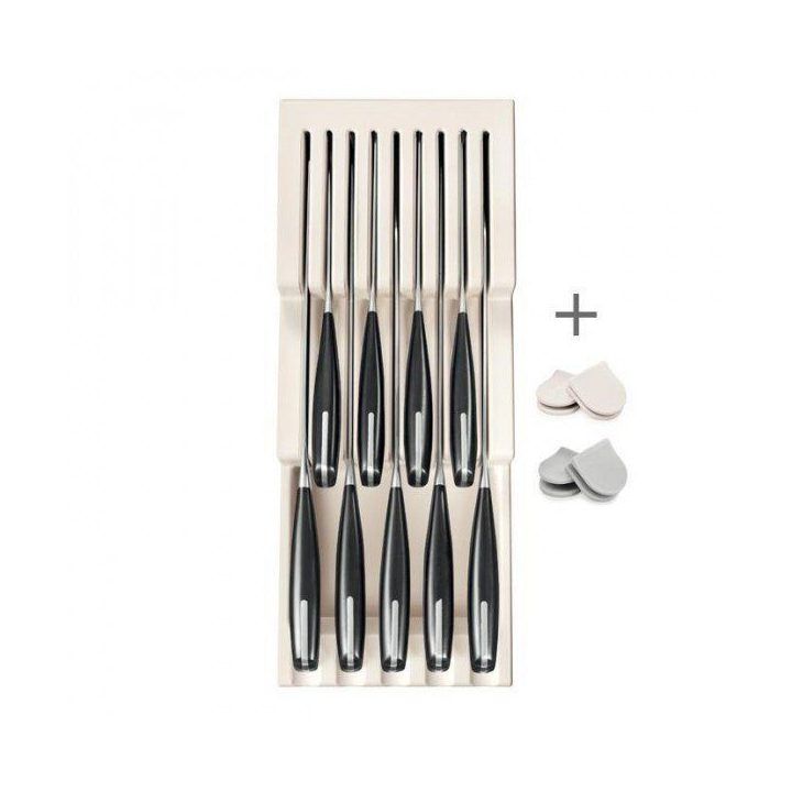 Peilių dėklas Flexispace, kreminės spalvos, 37×15 cm