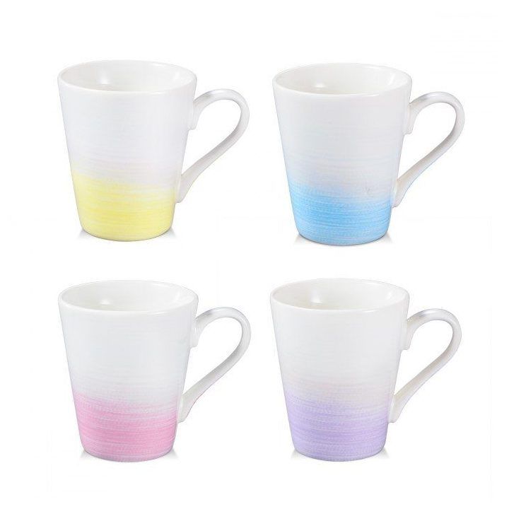 Pastelinės spalvų puodelių rinkinys MYCOFFEE, 4 vnt.