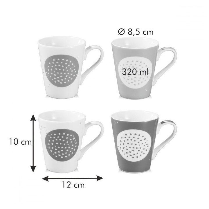 Puodelių rinkinys MYCOFFEE SUGAR (4 vnt.)