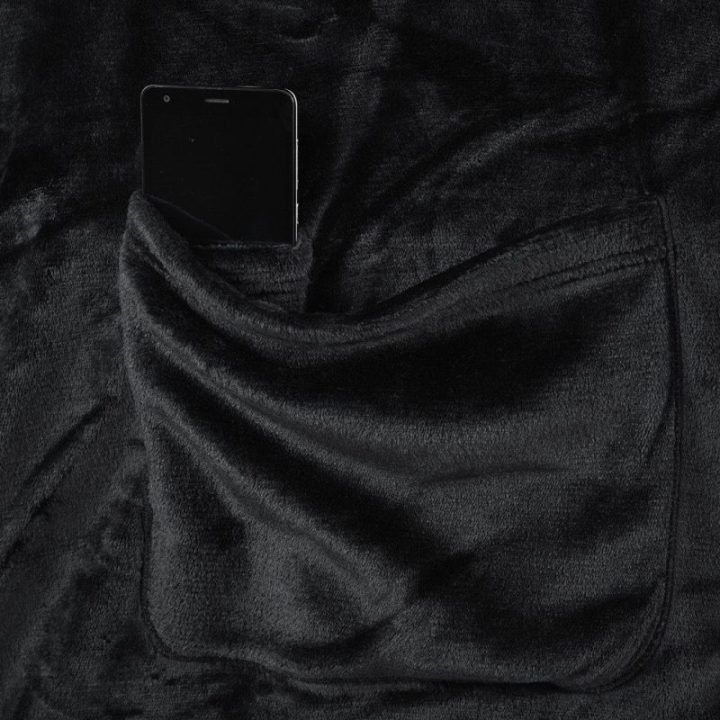 Antklodė Lazy juoda 150x180 cm