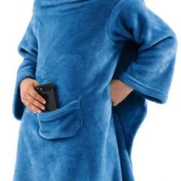 Antklodė vaikams, tamsiai mėlyna (90×105 cm) — LAZYKIDS INDIGO