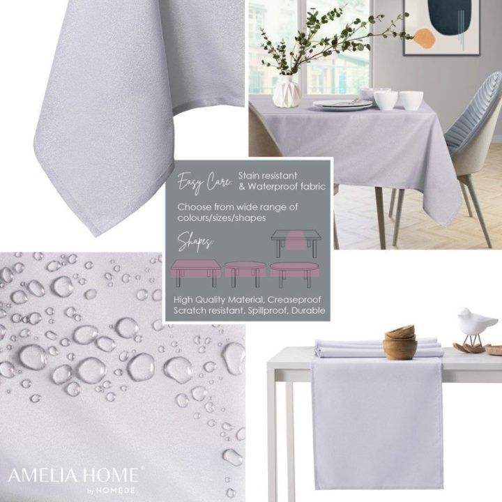 Staltiesė AmeliaHome EMPIRE liliinė 130x180