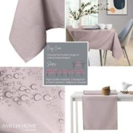 Staltiesė pudrinės rožinės spalvos AmeliaHome EMPIRE 100×100