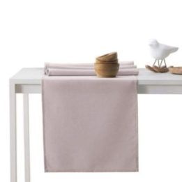 Staltiesė pudros rožinė EMPIRE rinkinys 115x180 + 30x180 AmeliaHome