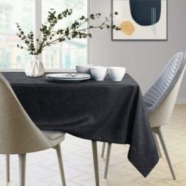Juoda staltiesė GAIA 110 x 200 cm AmeliaHome