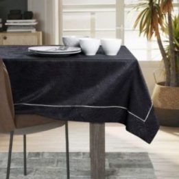 Juoda staltiesė 130 × 130 cm AmeliaHome GAIA