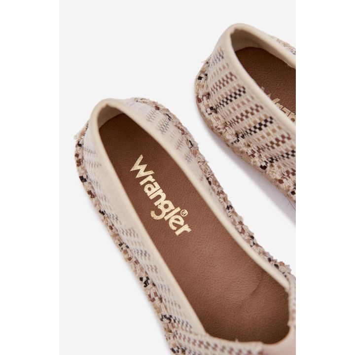 Smėlio spalvos moteriškos espadrilės Wrangler