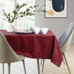 Staltiesė 115×200 + 35×200 tamsiai raudonos spalvos AmeliaHome