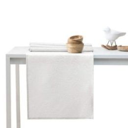 Staltiesė komplektas 115×300+35×300 kreminės spalvos