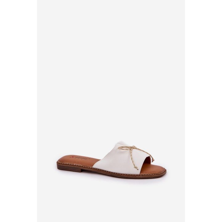Moteriškos šlepetės su kaspinu Step in style