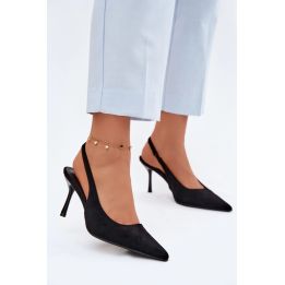 Zomšos imitacijos basutės su kulnu Step in style