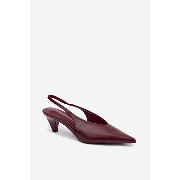 Bordo spalvos aukštakulniai bateliai Step in style