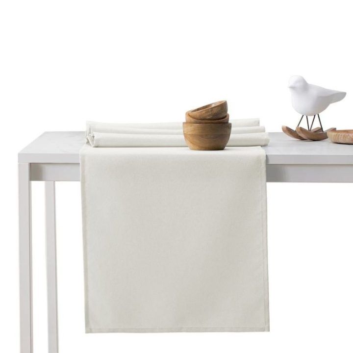 Staltiesių komplektas 115×300+35×300 kreminės spalvos DK PURE