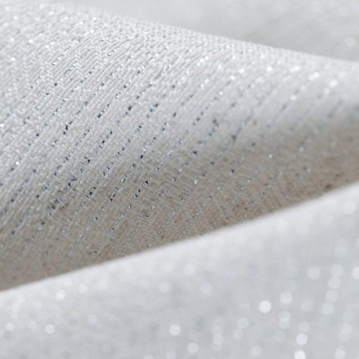 Staltiesė 115×300 + 35×300 cm kreminės spalvos DK SPARKLE