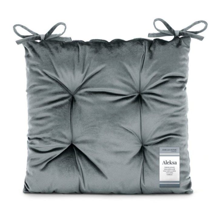 Pagalvėlė 40×40 cm tamsiai pilka Aleksa