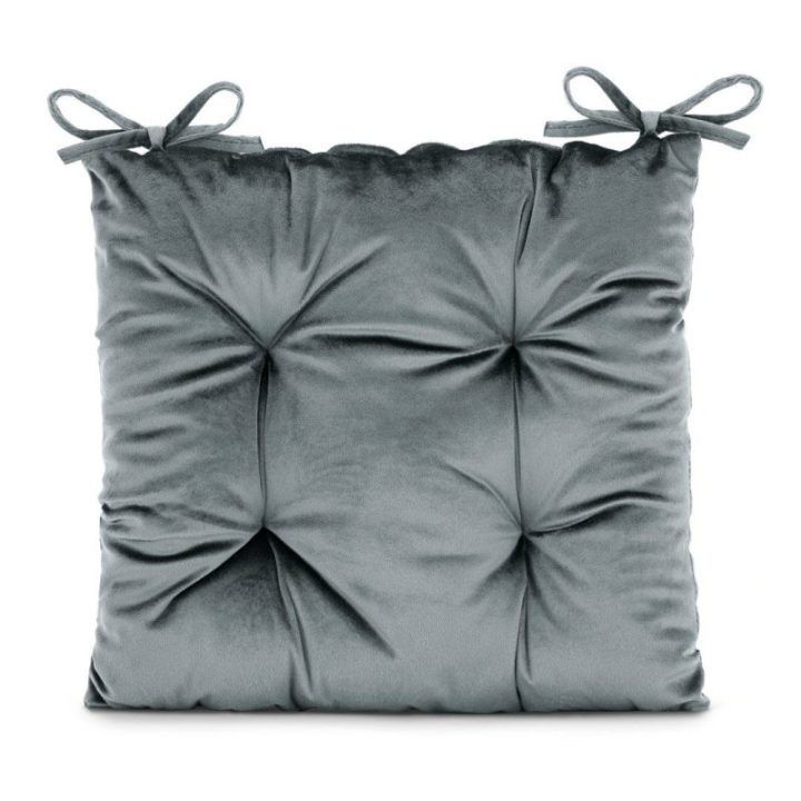 Pagalvėlė 40×40 cm tamsiai pilka Aleksa