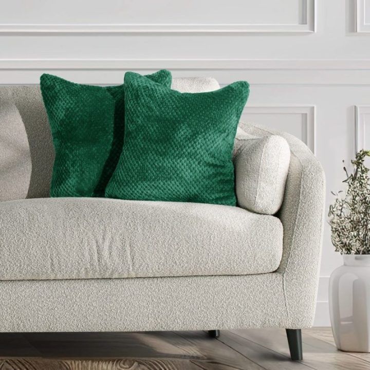 Pagalvės užvalkalas 45×45 cm tamsiai žalia HENRY