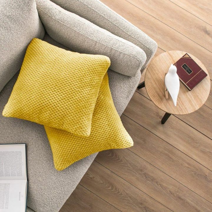 Pagalvės užvalkalas 45×45 garstyčių spalvos HENRY